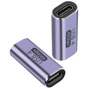 QIANRENON 40Gbps USB C coupleur Adaptateur USB4.0 Type C Femelle vers Femelle Extension Connecteur, PD100 W Transmission Audio et vidéo OTG, pour MacBook Ordinateur Portable Tablette Téléphone