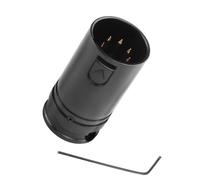 QIANRENON Adaptateur audio compact XLR à 5 broches - Angle réglable à 90° - Fiche XLR 5 broches - Microphone - Connecteur fin plaqué or - Xlr-5 DMX 512 - Pour réparation DIY - Avec clé Allen de 0,9 mm