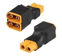 QIANRENON Adaptateur d'augmentation de capacité parallèle XT60 1 en 2 XT60 femelle vers 2 mâles en forme de Y, pour modéliser l'augmentation de la capacité de la batterie au lithium, charge