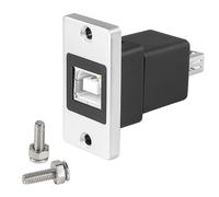 QIANRENON Adaptateur rectangulaire USB B vers USB 2.0 femelle vers USB 2.0 femelle, montage de données fixe, monté sur bureau, carte d'appareil, pour imprimante, scanner, fax, disque dur