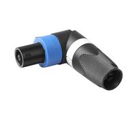 QIANRENON Connecteur audio NL4FC Speakon 4 broches à angle droit mâle NL4 Adaptateur haute puissance 4 pôles Haut-parleur Twist Lock Plug, pour amplificateur Neutrik NL4FC NL4FX NLT4X NL2FC