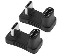 QIANRENON Extra Large U Forme USB C Adaptateur 10Gbps USB3.1 Type C mâle à Femelle U Forme Grande Distance Connecteur, Supporte 4k@60HZ HD 100W, pour Smartphone Tablette Steam Deck, 2 Pcs