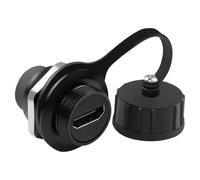 QIANRENON HDMI HD Affichage Connecteur 4K HDMI 2.0 Femelle à Femelle Panneau Montage Imperméable Adaptateur HDMI Traversée de Cloison Extérieur Étanche Prise, pour TV Projecteur Multimédia