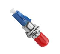 QIANRENON LC à ST Hybride Fibre Simplex Adaptateur Coupleur SM 9/125μm LC/UPC Mâle à ST/UPC Femelle Monomode Fibre Optique Interface Connecteur.pour FTTH Optical Power Meter Patch Cord Pigtail