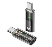 QIANRENON Lot de 2 Adaptateurs USB Type C vers 3,5 mm pour Casque - Connecteur Audio TRRS 4 Pôles Compatible CTIA OMTP