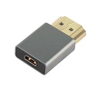 QIANRENON Micro HDMI vers HDMI Convertisseur Adaptateur Plaqué Or HDMI Mâle vers Micro HDMI Femelle Extender Adaptateur 4K 3D @ 60Hz