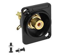 QIANRENON Panneau Montage Adaptateur RCA Femelle à Souder Borne AV, XLR-panel/D-panel pour TV Audio Vidéo Haut-parleur Amplificateur S/PDIF, Blanc