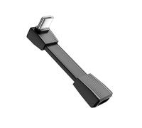 QIANRENON PD240W Câble USB C 4.0 ultra court pour charge rapide de données Connecteur angle 90 ° 80 Gbit/s Type C 4.0 femelle vers mâle coudé droit Câble d'extension complet pour téléphone, tablette