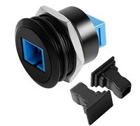 QIANRENON SC Fibre Encastré Fileté Montage Fixe Adaptateur, SC Femelle à Femelle Panneau Montage Réseau Connecteur Monomode, Fixe au Sol, Panneau, Bureau, Armoire