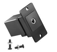 QIANRENON TRS Adaptateur stéréo 3,5 mm 3 pôles 1/8 TRS femelle vers femelle Installation fixe Connecteur casque Prise encastrable