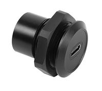 QIANRENON USB C Fixation filetée Panel Mount Adaptateur 10Gbps USB3.1 Type C Femelle à Femelle Rond Connecteur, PD100 W Charge Rapide, pour Car Tableau de Bord ou Panneau d'équipement