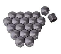QIANRUIA 20 Pcs Capuchon D'écrou de Roue pour Maserati GranTurismo Folgore 2025, Capuchons Protection Hexagonal Écrou Cache-Boulons Décoration Extérieure,Grey-21mm
