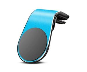 QIANRUIA Support Téléphone Voiture pour BMW Alpina B6 Gran Coupe 2015-2019, Porte Téléphone Magnétique Grille D'Aération Support Aimant Telephone Voiture,Blue