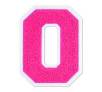 QianSiLi Lettre Thermocollante Textile, Patch Thermocollant Vetement Pour Vestes, Manteaux, Chemises, Sacs, Jeans, Sacs à Dos (11,45cm,Rose,O)