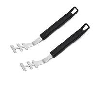 Qiantull Lot de 2 leviers de grille de barbecue résistants à la chaleur - Anti-brûlure - Outil de barbecue - Accessoires universels - Poignées universelles - Pour la maison, le camping, les barbecues