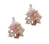 Qiantull Lot de 6 pendentifs en acrylique pour sapin de Noël - Breloques décoratives pour bricolage - Accessoires pour la fabrication de bijoux DIY - Colliers - Bracelets - Boucles d'oreilles