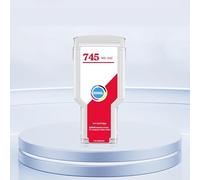 QIANWENSHANWH Cartouche d'encre Compatible H*W.Forever 745 300 ML for imprimante D-signJet Z2600 Z5600 (Puce pigmentée).(HP745 -R- 300ML)