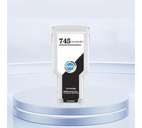 QIANWENSHANWH Cartouche d'encre Compatible H*W.Forever 745 300 ML for imprimante D-signJet Z2600 Z5600 (Puce pigmentée).(HP745-PHK- 300ML)