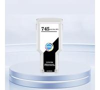 QIANWENSHANWH Cartouche d'encre Compatible H*W.Forever 745 300 ML for imprimante D-signJet Z2600 Z5600 (Puce pigmentée).(HP745 -MBK- 300ML)