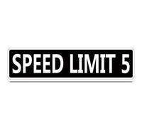 Qianyin Plaque en métal avec limite de vitesse de 12,5 km/h, inscription « Slow Down Traffic » - Vintage - 40,6 x 10,2 cm - Décoration murale en fer pour maison, ferme, bar, café, garage, intérieur et