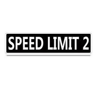 Qianyin - Plaque en métal avec limite de vitesse de 4,2 km/h, inscription « Slow Down Traffic » - Vintage - 40,6 x 10,2 cm - Décoration murale en fer pour maison, ferme, bar, café, garage, intérieur