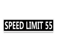 Qianyin Plaque en métal avec limite de vitesse de 90 km/h, inscription « Slow Down Traffic » - Vintage - 40,6 x 10,2 cm - Décoration murale en fer pour maison, ferme, bar, café, garage, intérieur et
