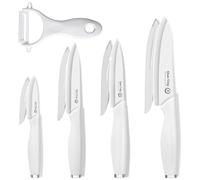 Qianying Ensembles de Couteau Ceramique Cuisine: Couteau Céramique Set Couteaux de Cuisine Petit Vouteaux Viande Blanc
