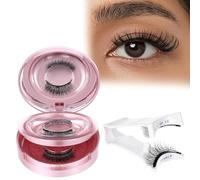 Qianyu Cils magnétiques réutilisables avec applicateur - Aspect naturel - Sans eye-liner - Pas de colle - Facile à porter et à enlever - Cadeau de fête