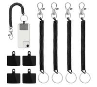 Qianyu Lanière de téléphone avec patch antivol - Sangle de téléphone - Mousqueton anti-chute - Sangle rétractable pour téléphone portable - Pour la plupart des smartphones - Pour le ski, la randonnée