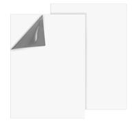 Qianyu Lot de 2 autocollants pour tableau à effacer à sec 20 x 29 cm pour tableau blanc auto-adhésif, feuilles d'effacement sèches, papier peint, bâton à peler, nouveau autocollant d'effacement à sec