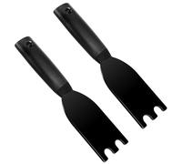Qianyu Lot de 2 spatules universelles pour barbecue George Foreman la plupart des grilles d'intérieur rainurées en nylon résistant à la chaleur Outil de nettoyage pour presse à panini Prise en main