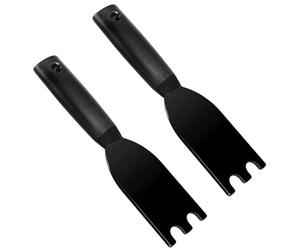 Qianyu Lot de 2 spatules universelles pour barbecue George Foreman la plupart des grilles d'intérieur rainurées en nylon résistant à la chaleur Outil de nettoyage pour presse à panini Prise en main