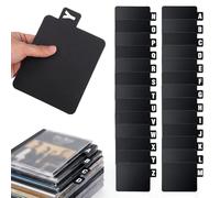 Qianyu Lot de 26 intercalaires pour disques vinyles DVD CD et dossiers de l'alphabet de A à Z avec onglet alphabétique pour rangement de dossiers, albums, fichiers, bibliothèques