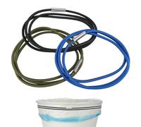 Qianyu Lot de 3 bandes élastiques extra larges en caoutchouc réglables pour poubelle, sacs à litière pour la maison, la cuisine, le bureau