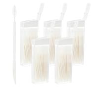 Qianyu Lot de 300 cure-dents interdentaires portables à double usage pour le nettoyage des dents, outil hygiénique
