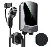 QIAO 11kW EV Charger Type 2 with 5M Charging Cable, LED Indicator Light, Max. 3-Phase 16A Electric Vehicle Car Chargers Station, Wallmount Home Wallbox Charger Cable Type 2 Plug wtih EV Tidy Holder