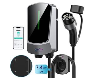 QIAO Borne de Recharge véhicule électrique 7kW 5m Wallbox Type 2