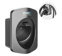 QIAO)) Type 2 EV Charger Holder, Wall Mount EV Charging Cable Organiser for Electric Car with Type 2 IEC 62196-2 Plugs, Wall Box Charging Cable Tidy Management for Outdoor Indoor