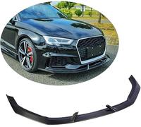QiaoCL Voiture Pare Chocs Spoiler Lip Front Spoilers pour Audi RS3 Sedan 2017 2018 2019, Becquets Avant Diffuseur Lame Plaque Protection Séparateur