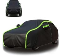 QIAOFANFAN Bâche Voiture Extérieur pour Suzuki SX4/Hatchback/2007-2018/Rubber-shell-under-the-rear-row, Tous Temps Anti-Poussière Housse Imperméable Respirante Protection Exterieur,A/Black