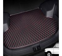 QIAOFANFAN Cuir Tapis Coffre Voiture pour Mitsubishi ASX HEV (2023-2024),Auto Étanche Anti Salissures RayuresProtection Couverture IntéRieure Accessoires,A/Black-Red