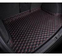 QIAOFANFAN Tapis Coffre Voiture pour Dacia Sandero 3/Sandero Stepway III 2021-2024,Antidérapant ImperméAble Bagages DéMarrage Bac Protection IntéRieurs Coussin Accessoires,A/Black-Red