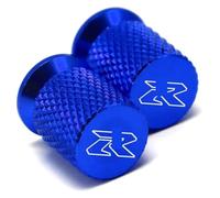 QIAOG Bouchons de Valve de Pneu de Roue en Aluminium CNC, Couvercle hermétique Compatible avec GSXR 600 750 1000 GSX-R 600 750 1000 125 150 1998-2023(Blue)