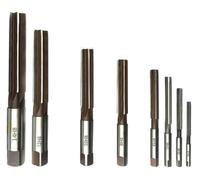 QIAOG Jeu d'alésoirs manuels haute vitesse de 3 à 16 mm, outil fraisage précision tige droite H8 9SiCr,119