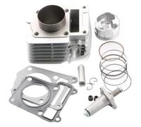 QIAOG Kit cylindre, piston et tendeur de 57,4 mm à gros alésage, compatible avec Yamaha XTZ125, YBR125, XT125R, XT125X, mise niveau vers 150 cm³,104