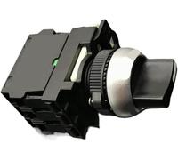 QIAOG Lot de 10 sélecteurs commande industriels M22-WK-K01, 2 positions, 1 NF, à réarmement automatique, sélecteur momentané modulaire,0420