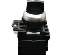 QIAOG Lot de 10 sélecteurs commande industriels M22-WK-K11, 2 positions, 1 NO NF, à réarmement automatique, sélecteur momentané modulaire,0420