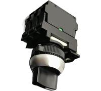 QIAOG Lot de 10 sélecteurs commande industriels M22-WK-K20, 2 positions, 2NO, à réarmement automatique, sélecteur momentané modulaire,0420