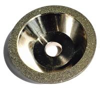 QIAOG Meule diamantée en alliage de 100 mm, grain 80#-600#, for l'affûtage des dents lames acier rapide,115