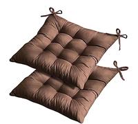 QIAOH Coussins De Chaise Lot de 2, Coussin De Jardin Exterieur, Coussins De Siège Coussins De Chaise De Salle À Manger Patio Terrasse Jardin Extérieur